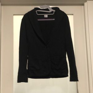 Black bobi cotton blazer